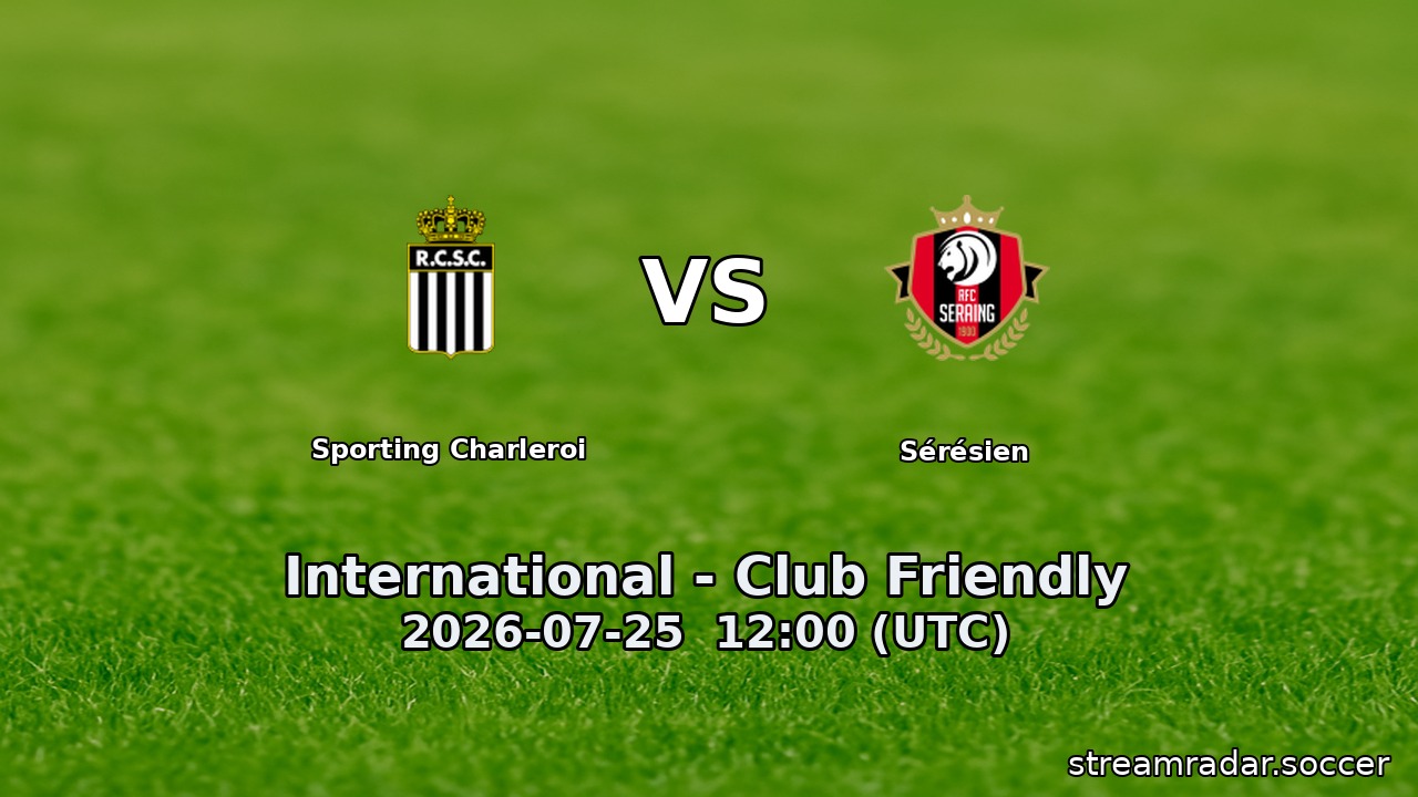 Sporting Charleroi vs Sérésien