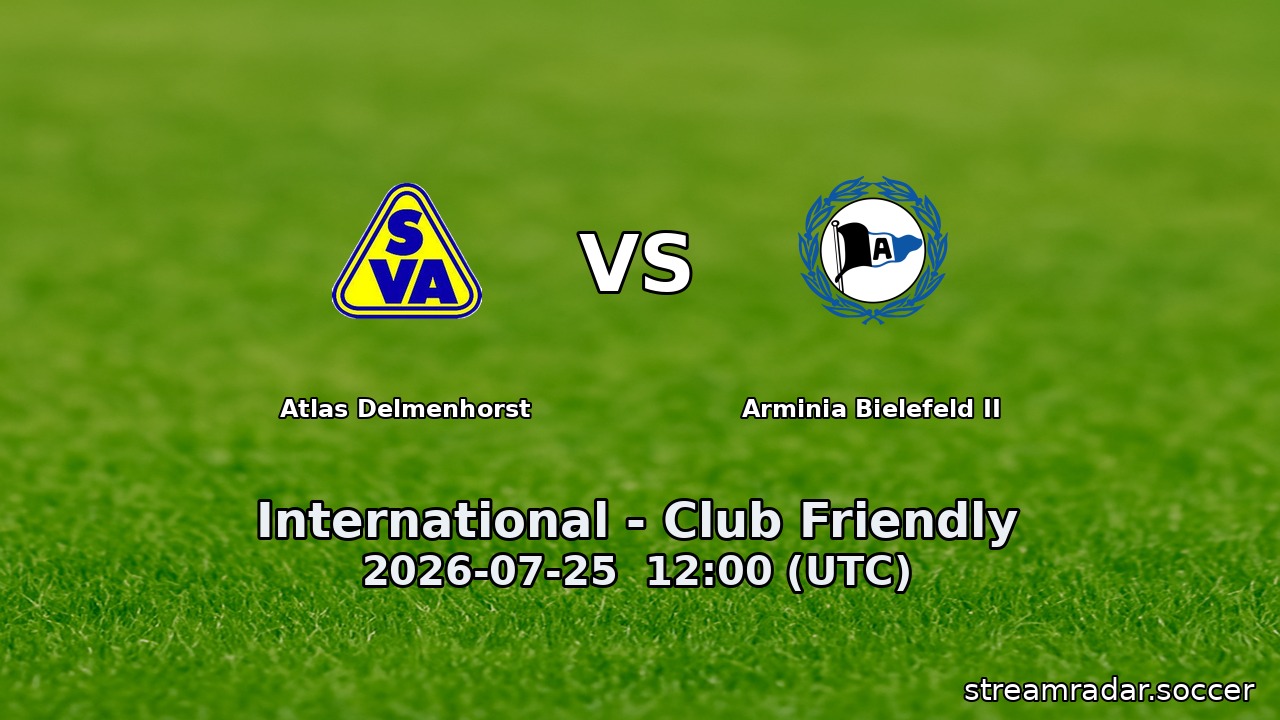 Atlas Delmenhorst vs Arminia Bielefeld II