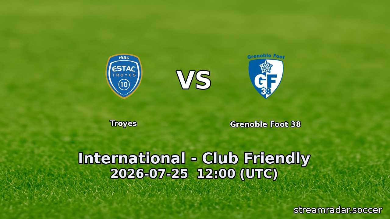 Troyes vs Grenoble Foot 38
