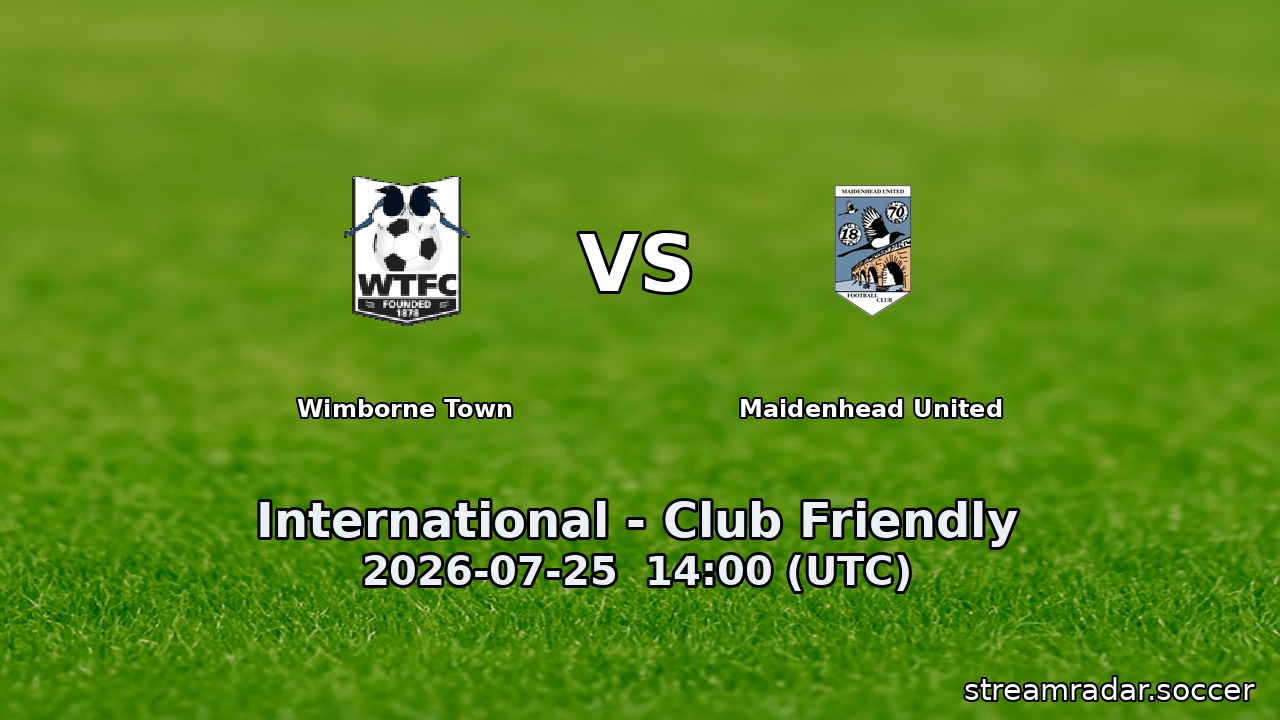 Wimborne Town vs Maidenhead United