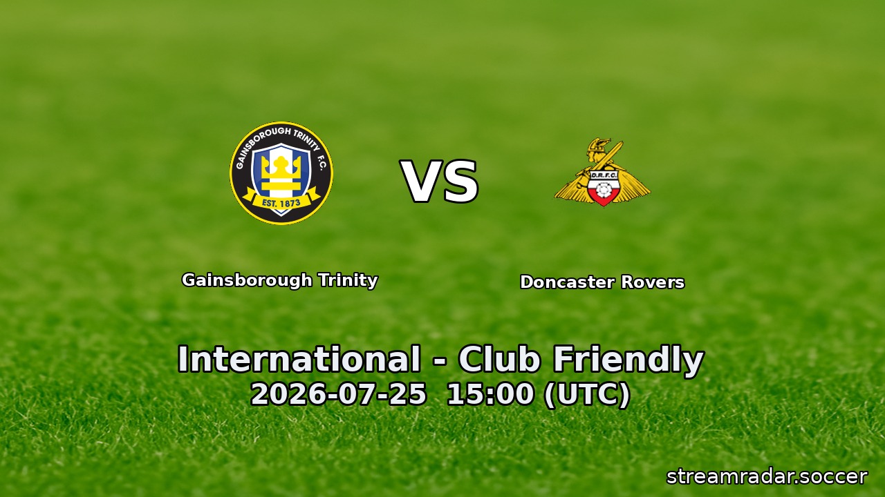 Gainsborough Trinity vs Doncaster Rovers