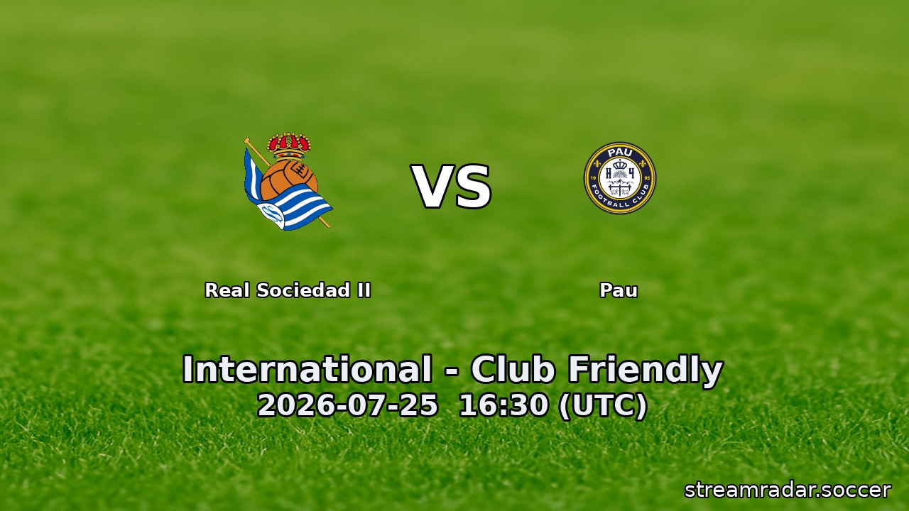 Real Sociedad II vs Pau