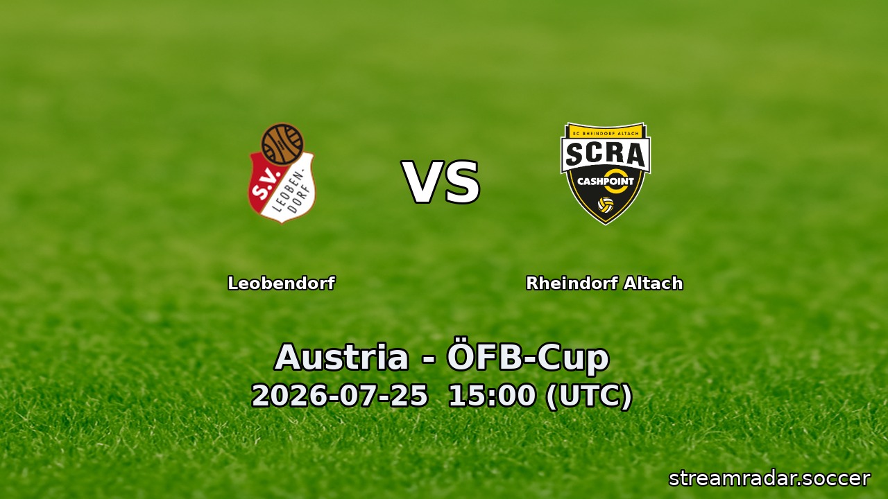 Leobendorf vs Rheindorf Altach