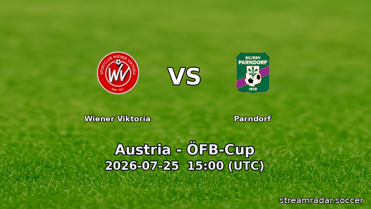 Wiener Viktoria vs Parndorf