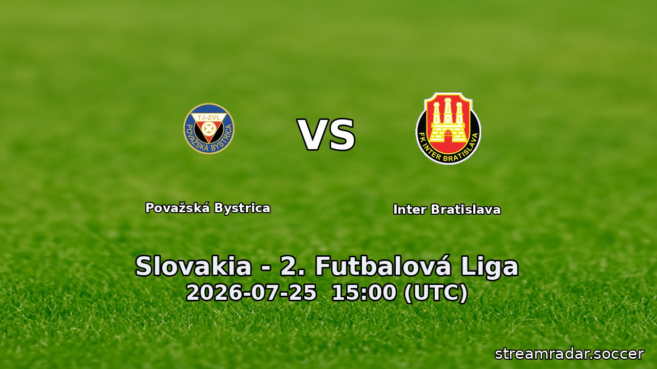 Považská Bystrica vs Inter Bratislava