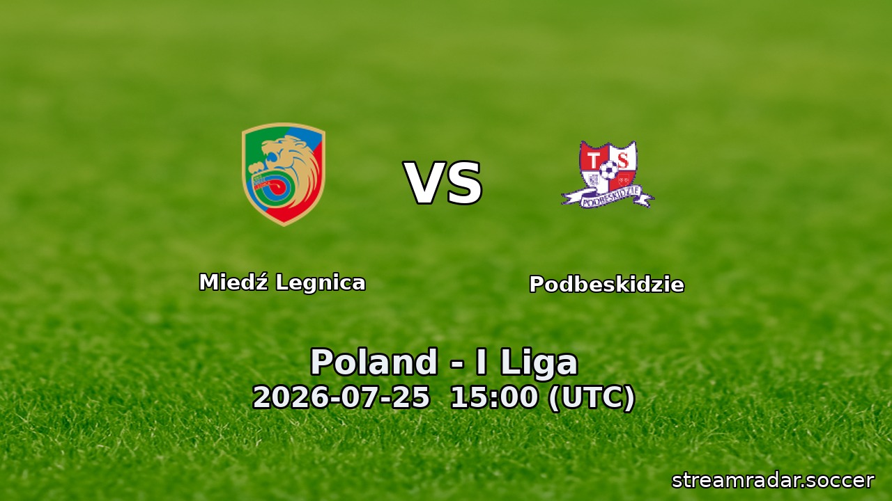 Miedź Legnica vs Podbeskidzie