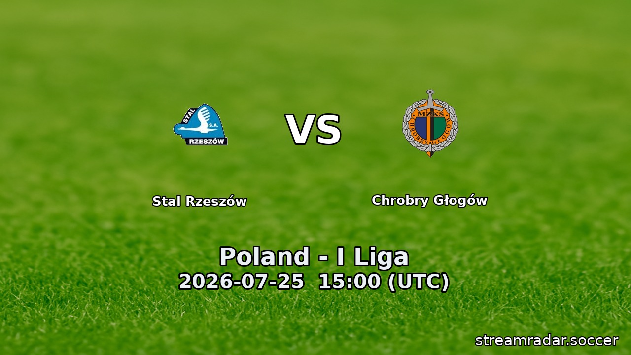 Stal Rzeszów vs Chrobry Głogów