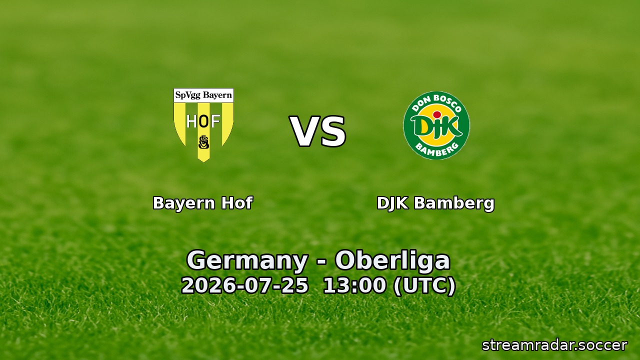 Bayern Hof vs DJK Bamberg