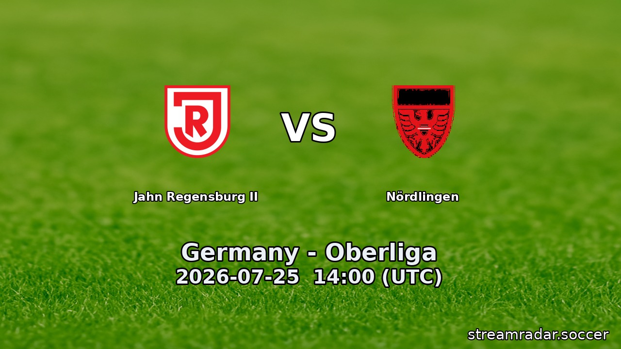 Jahn Regensburg II vs Nördlingen