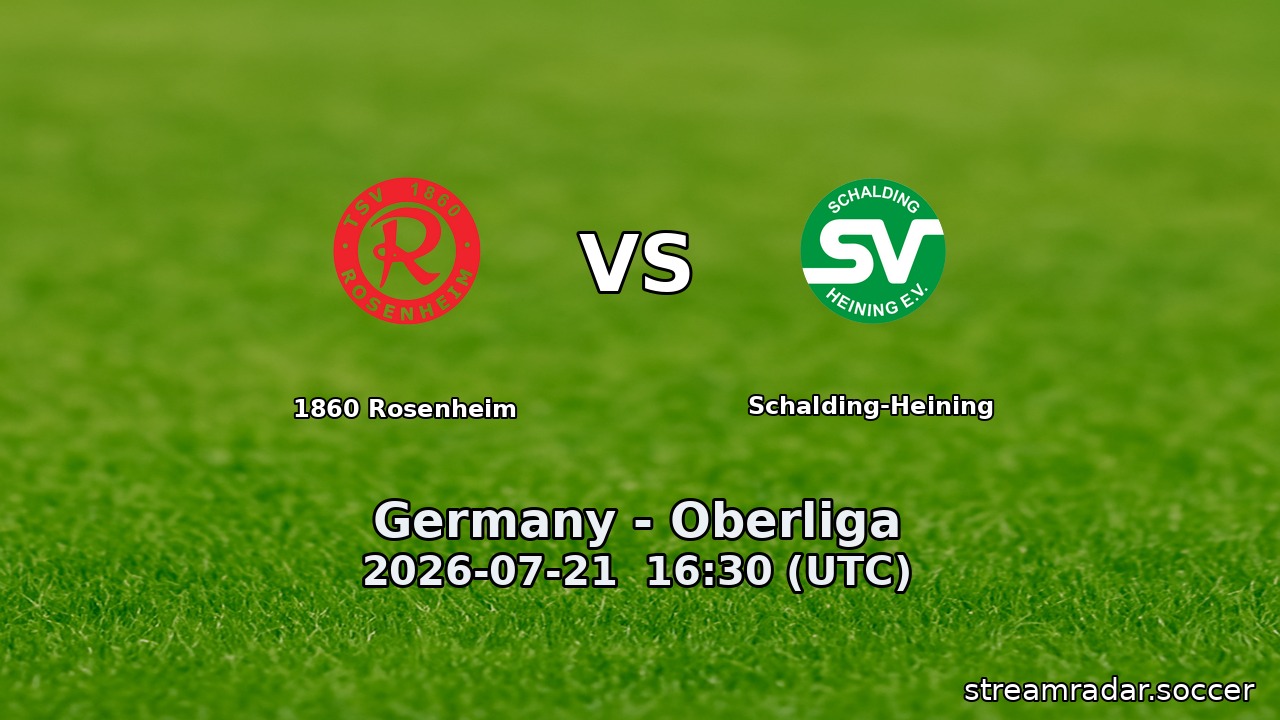 1860 Rosenheim vs Schalding-Heining