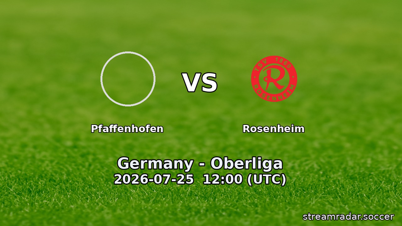 Pfaffenhofen vs Rosenheim