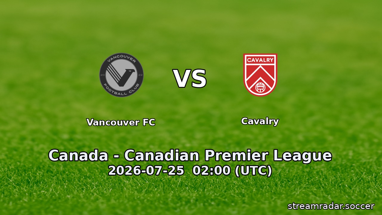 Vancouver FC vs Cavalry