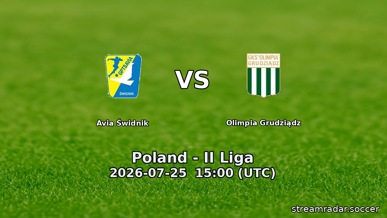 Avia Świdnik vs Olimpia Grudziądz