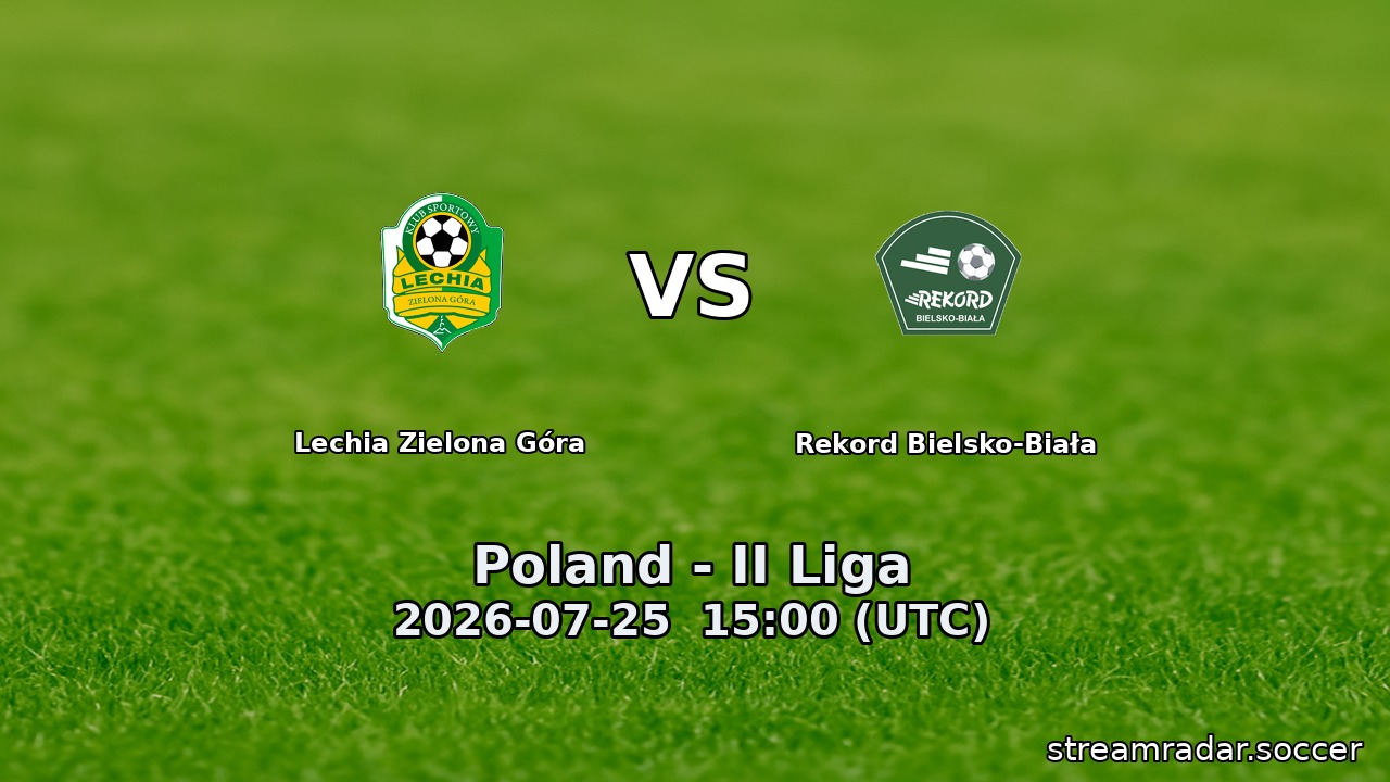 Lechia Zielona Góra vs Rekord Bielsko-Biała