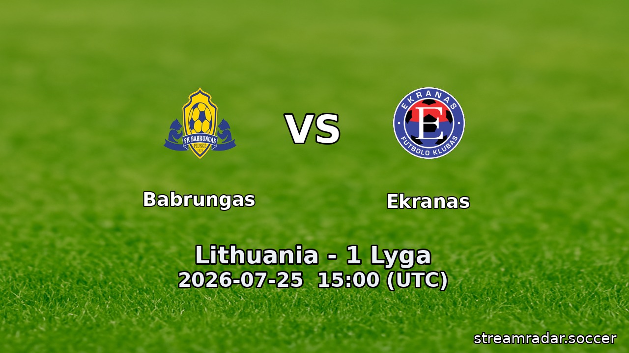 Babrungas vs Ekranas