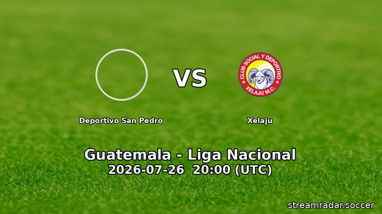 Deportivo San Pedro vs Xelaju