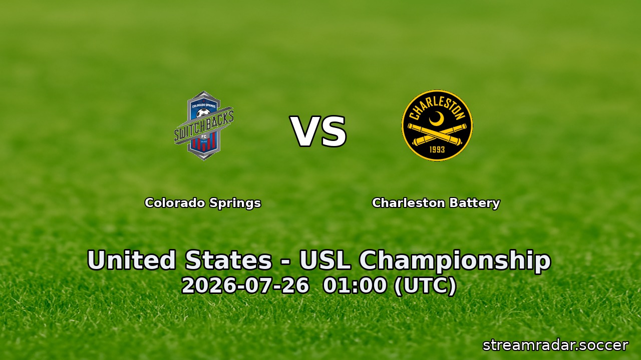 Colorado Springs vs Charleston Battery