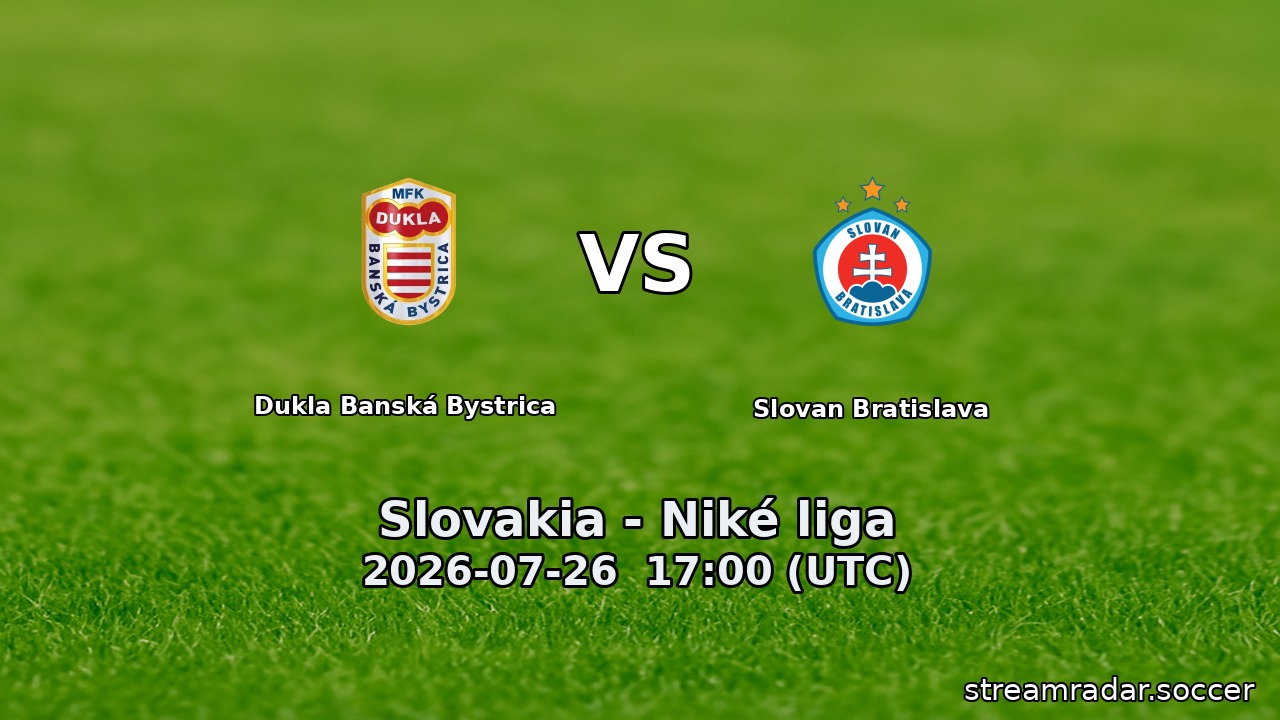 Dukla Banská Bystrica vs Slovan Bratislava