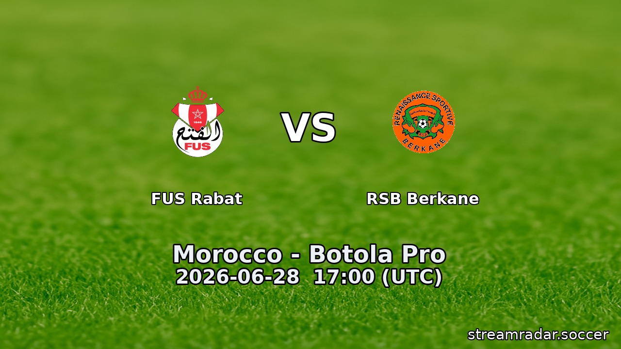 FUS Rabat vs RSB Berkane