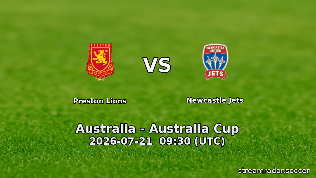 Preston Lions vs Newcastle Jets