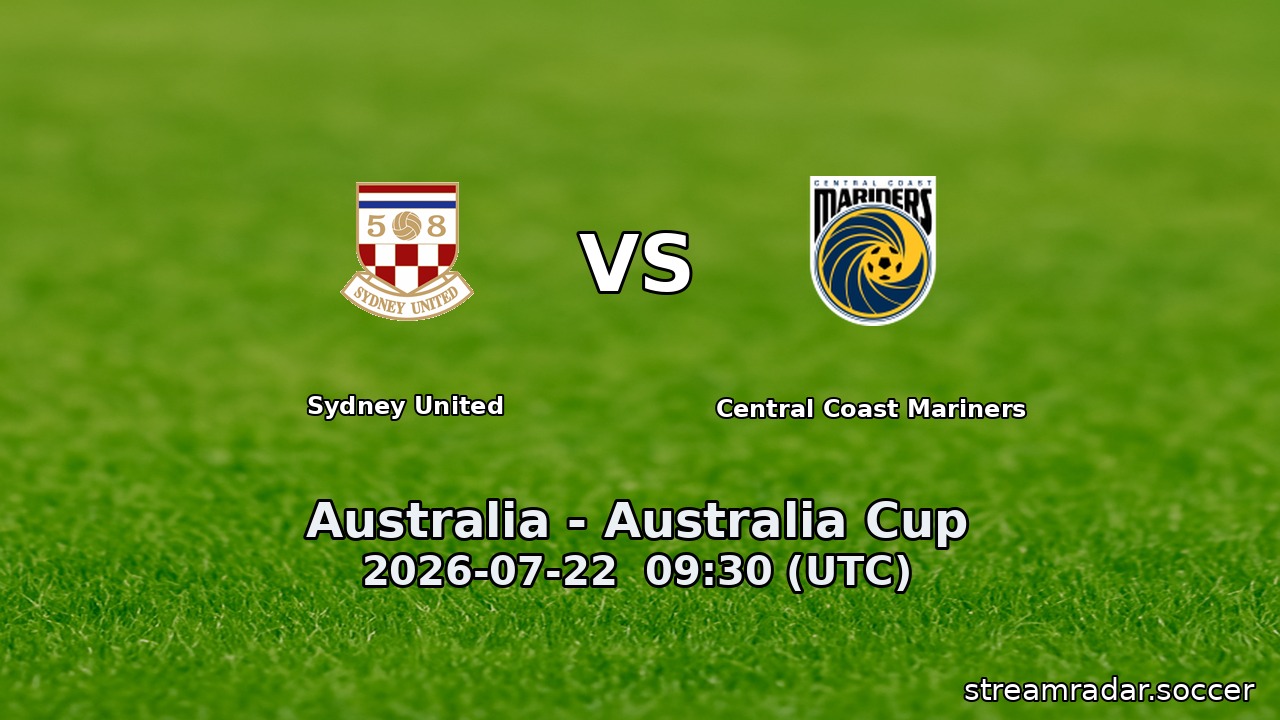 Sydney United vs Central Coast Mariners