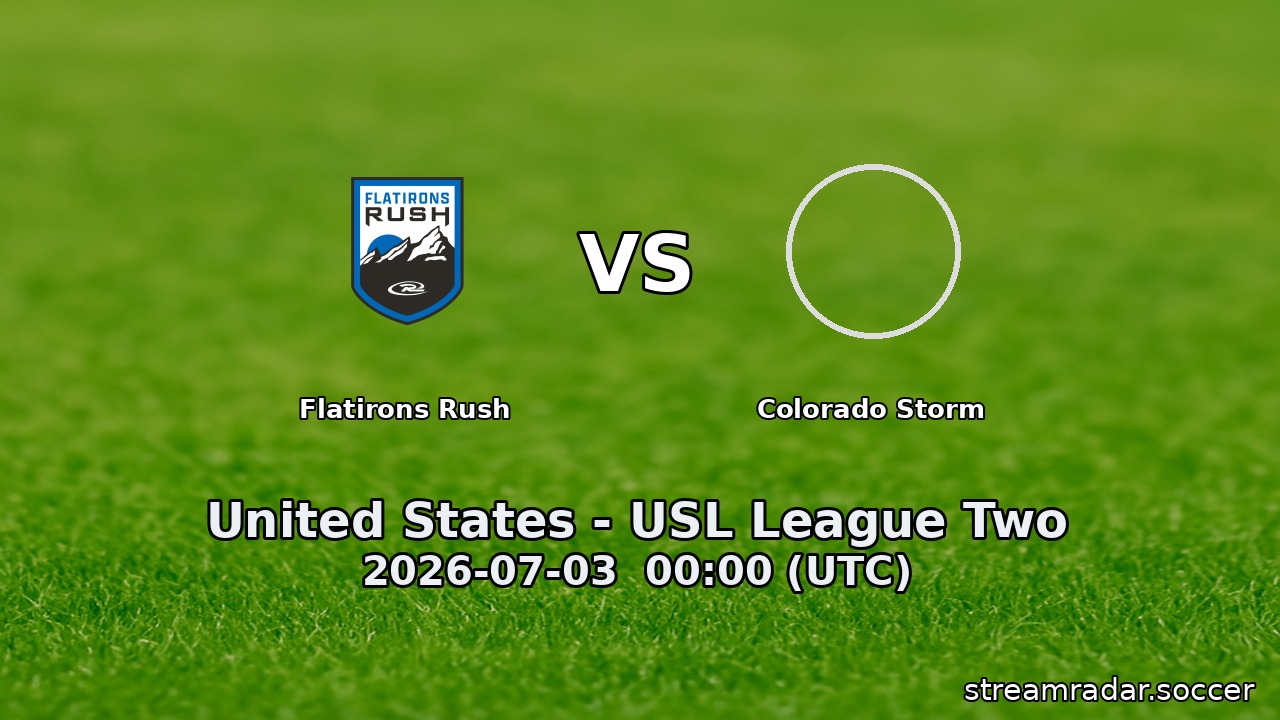 Flatirons Rush vs Colorado Storm