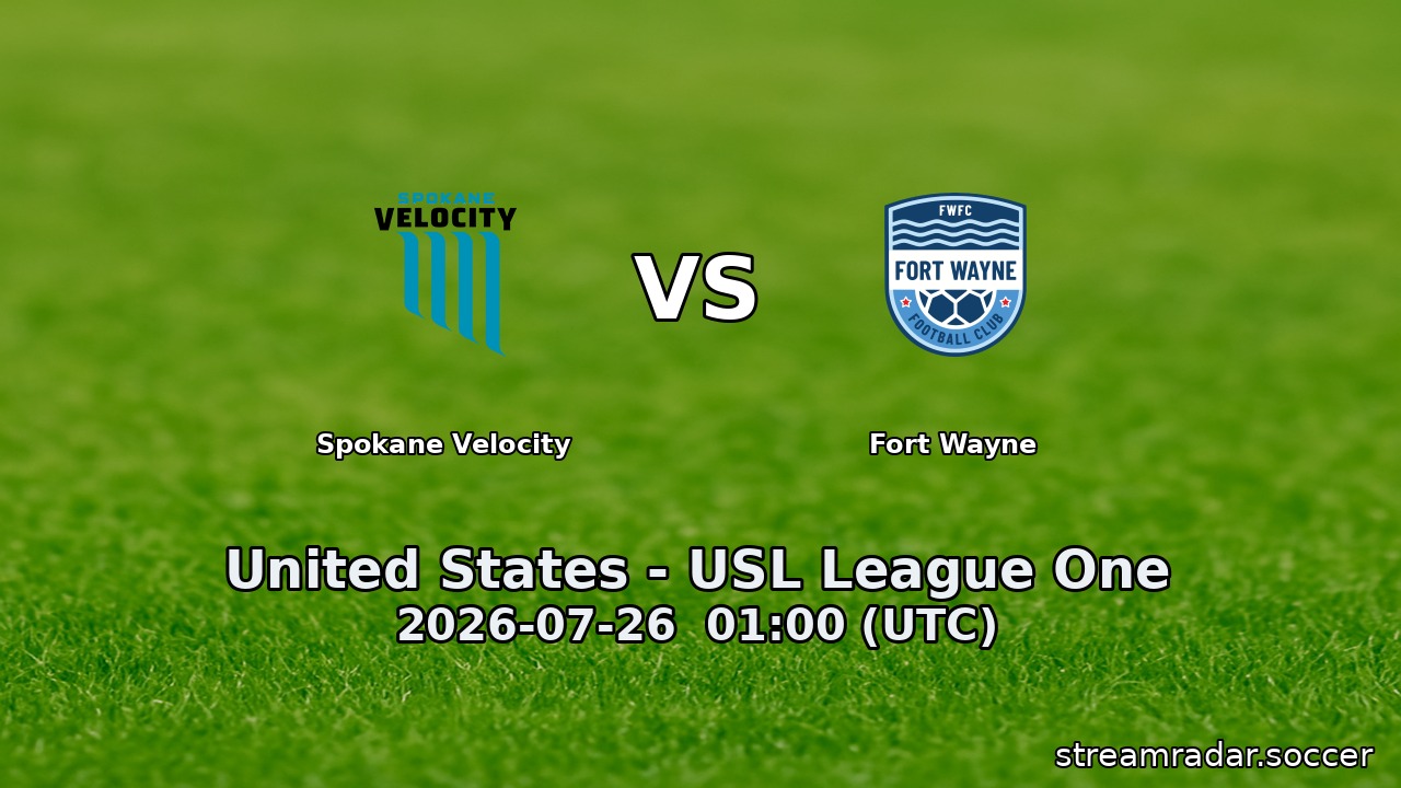Spokane Velocity vs Fort Wayne