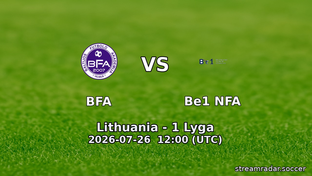 BFA vs Be1 NFA