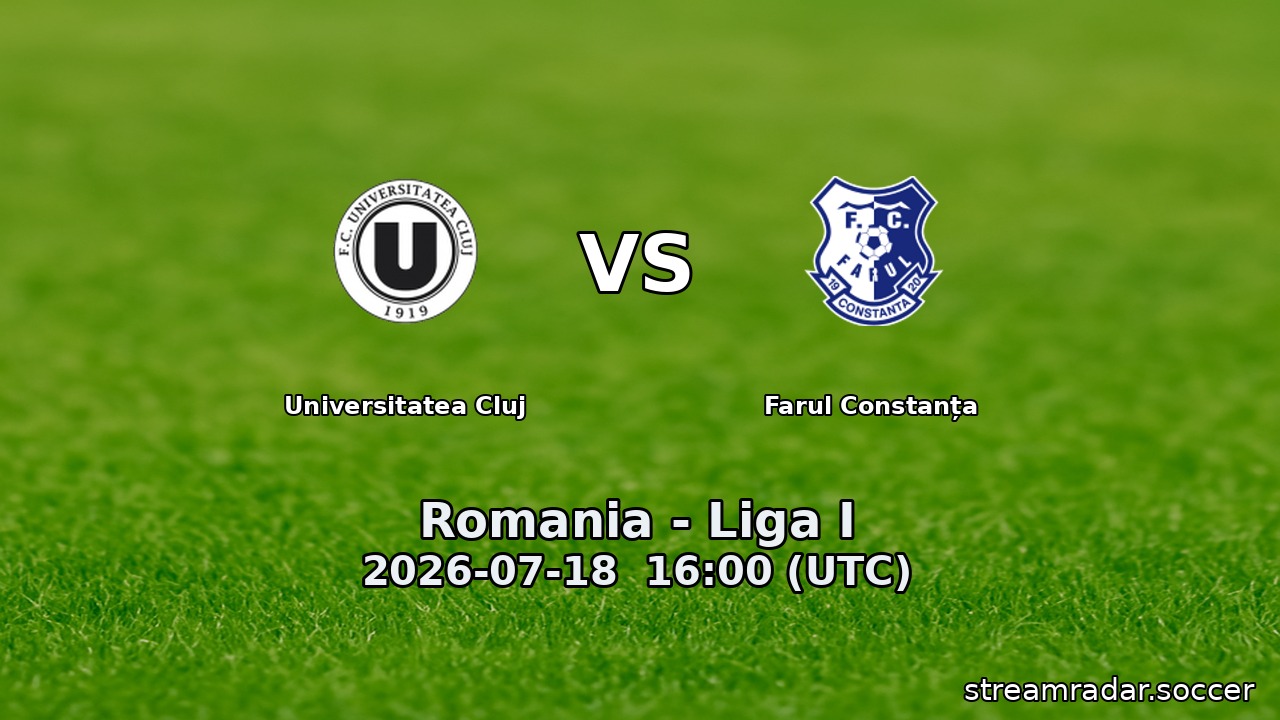 Universitatea Cluj vs Farul Constanța