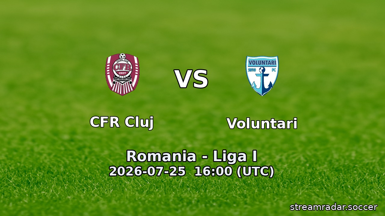 CFR Cluj vs Voluntari