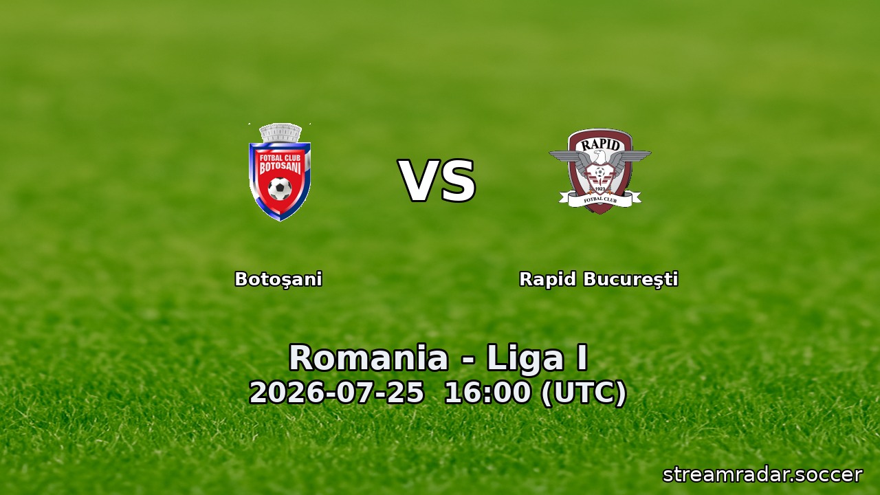 Botoşani vs Rapid Bucureşti