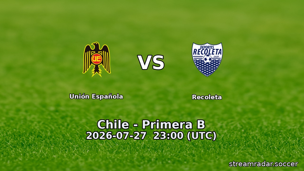 Unión Española vs Recoleta