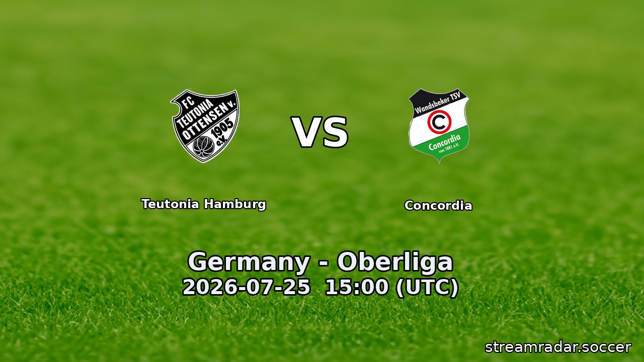 Teutonia Hamburg vs Concordia