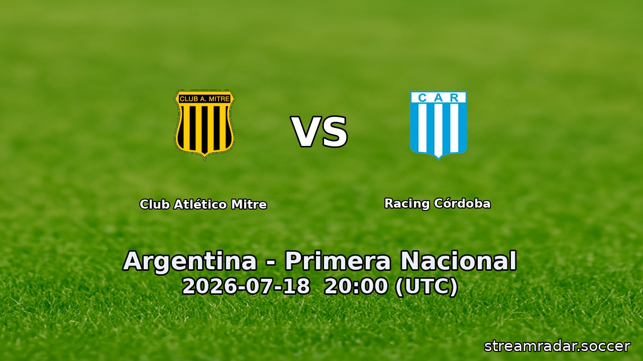 Club Atlético Mitre vs Racing Córdoba