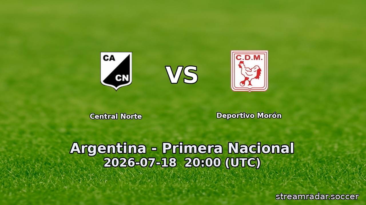 Central Norte vs Deportivo Morón