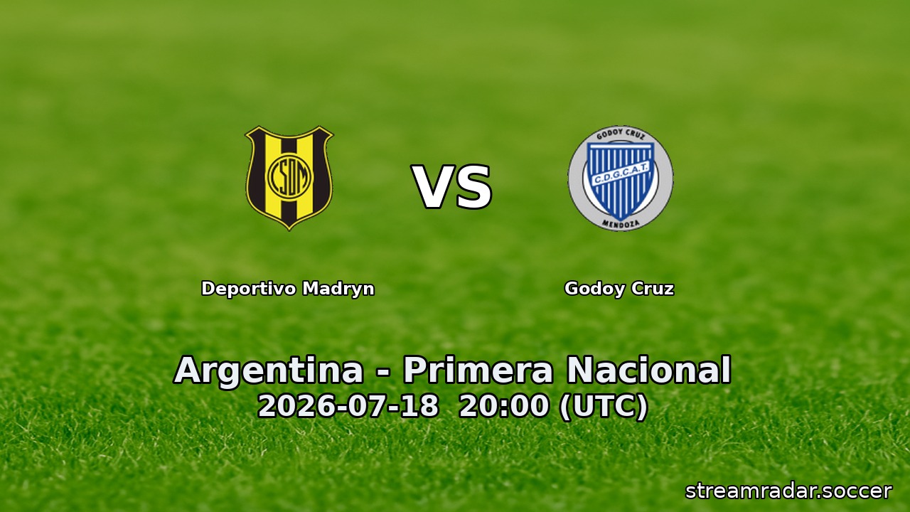 Deportivo Madryn vs Godoy Cruz