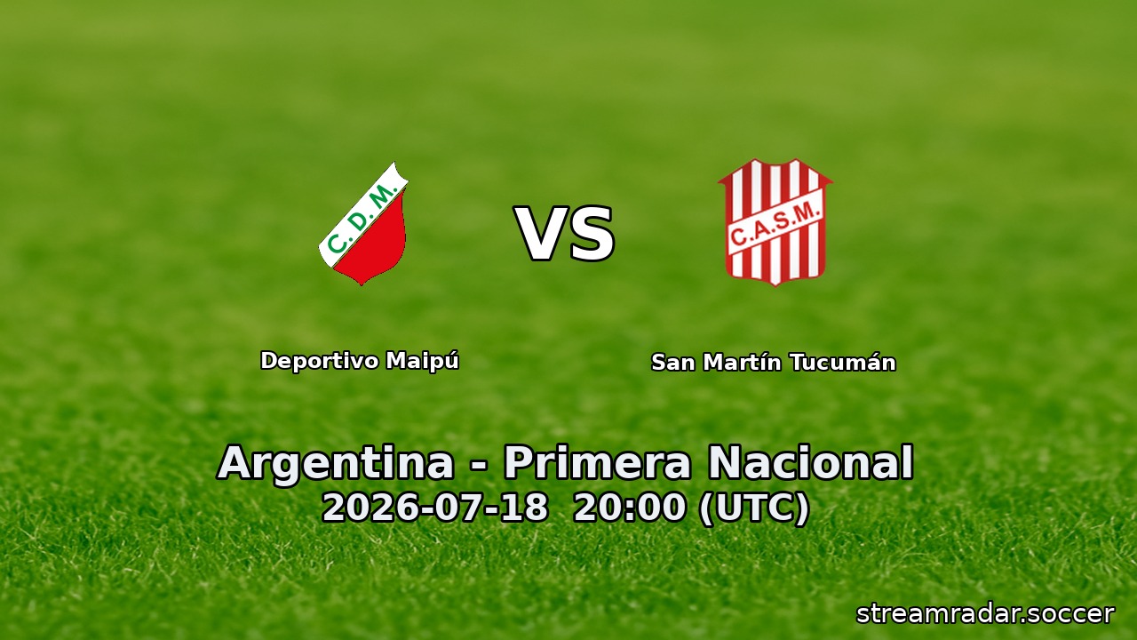 Deportivo Maipú vs San Martín Tucumán