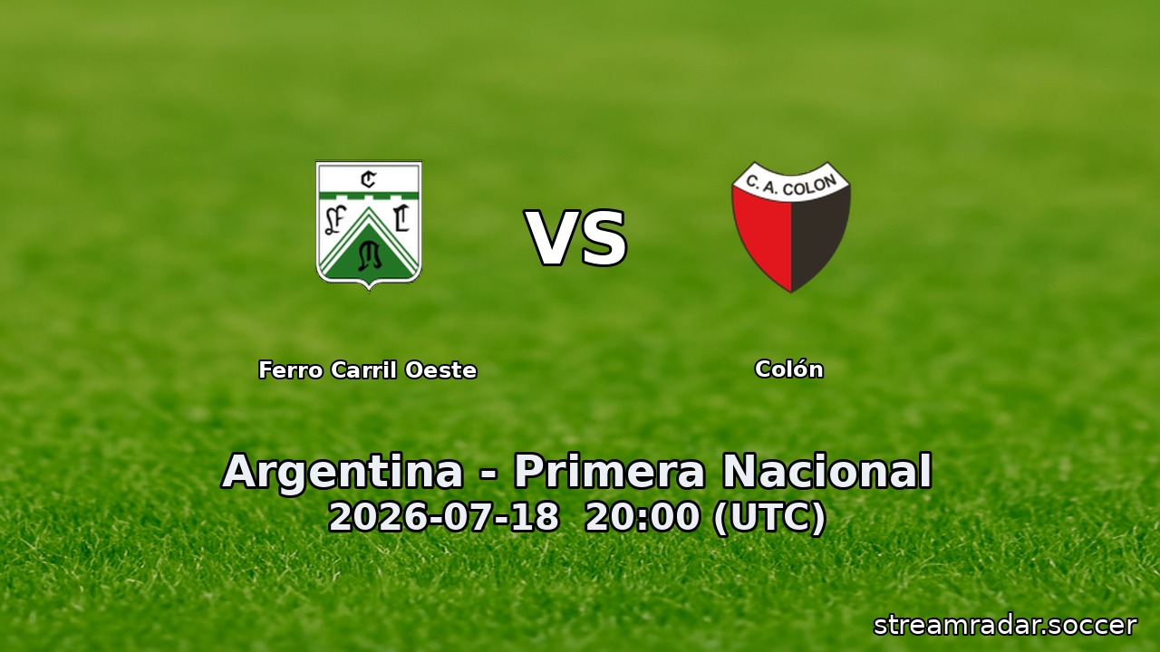 Ferro Carril Oeste vs Colón