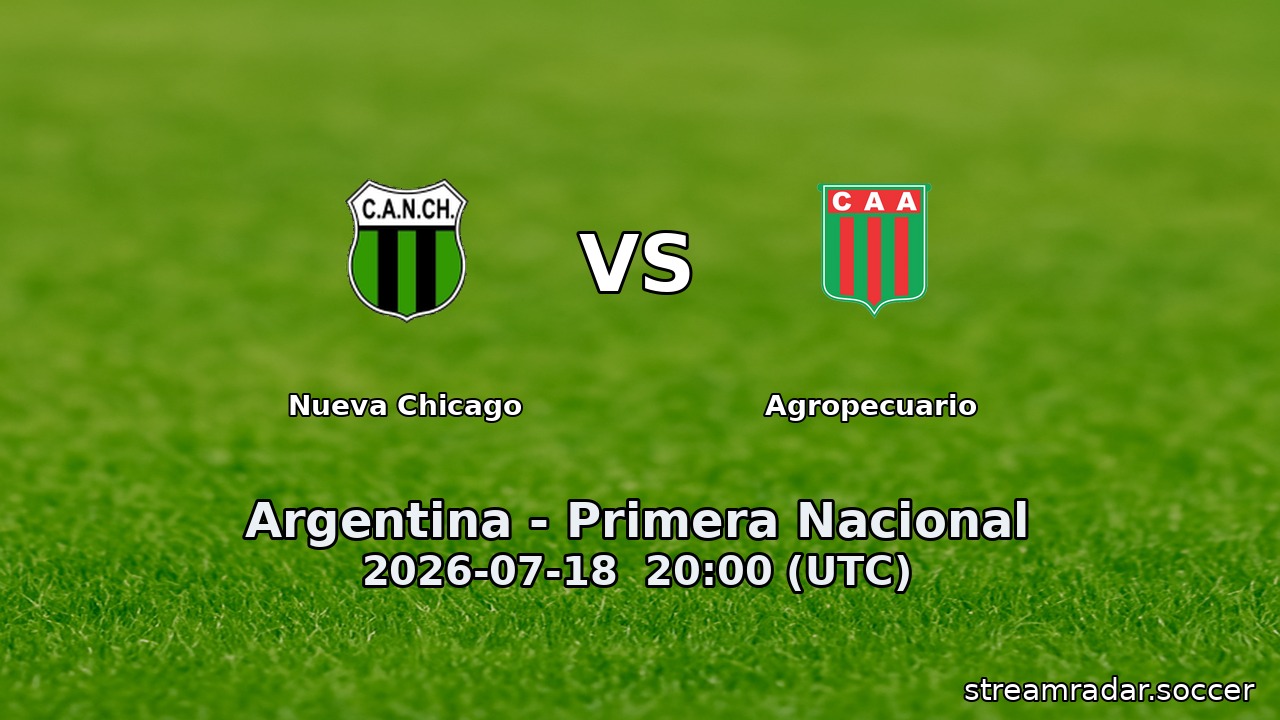 Nueva Chicago vs Agropecuario