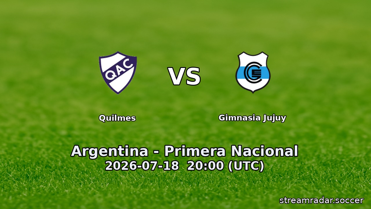 Quilmes vs Gimnasia Jujuy