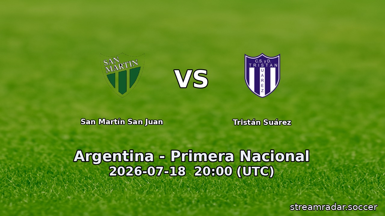 San Martín San Juan vs Tristán Suárez