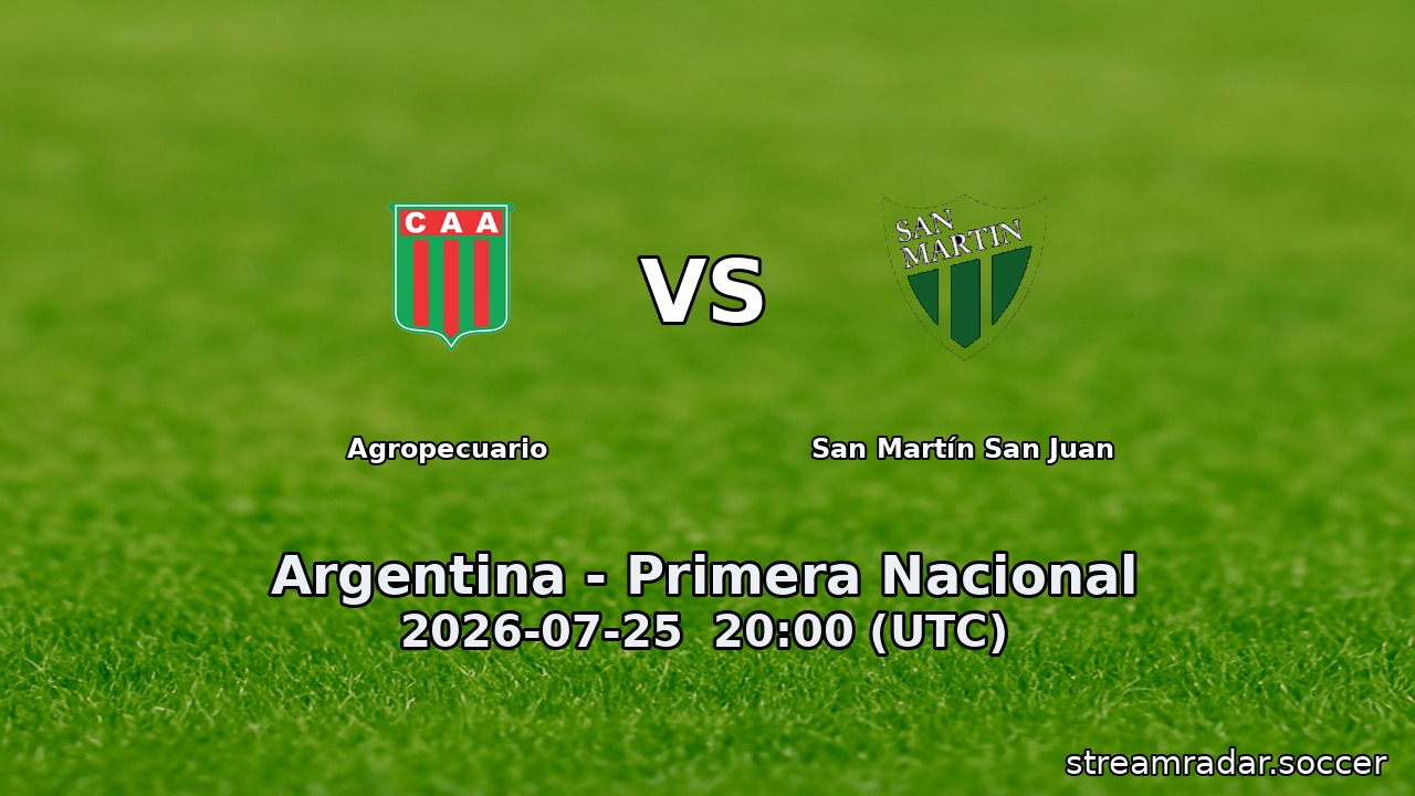 Agropecuario vs San Martín San Juan