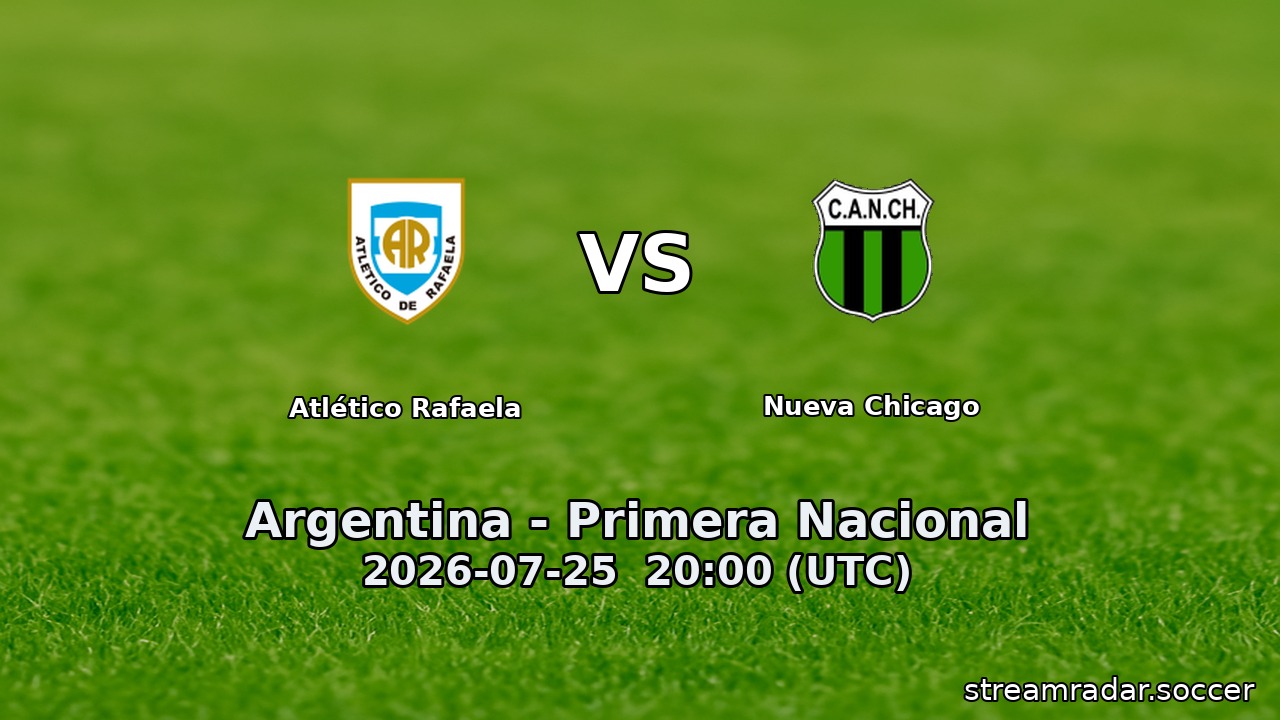 Atlético Rafaela vs Nueva Chicago