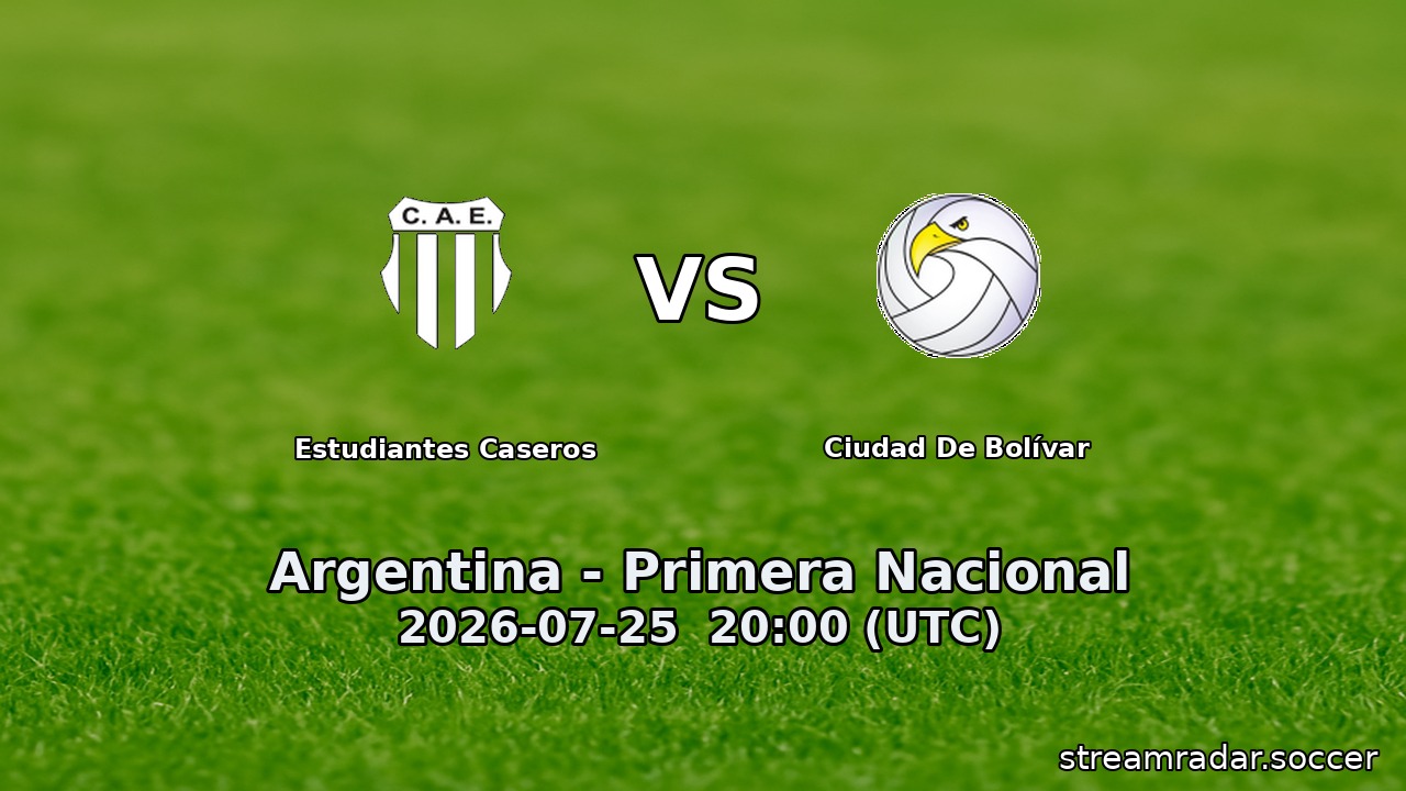 Estudiantes Caseros vs Ciudad De Bolívar