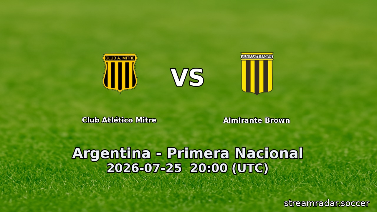 Club Atlético Mitre vs Almirante Brown