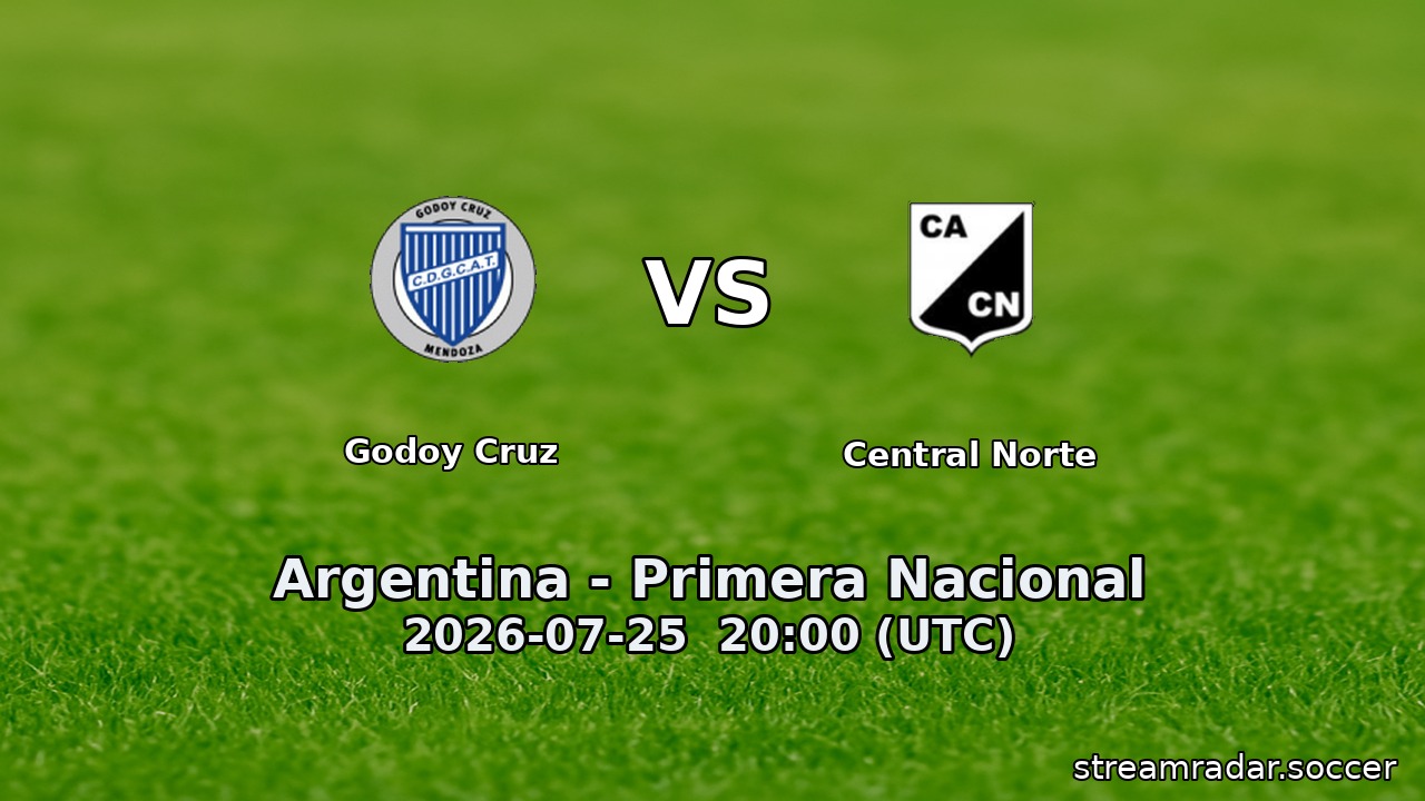 Godoy Cruz vs Central Norte