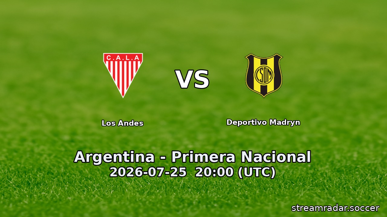 Los Andes vs Deportivo Madryn