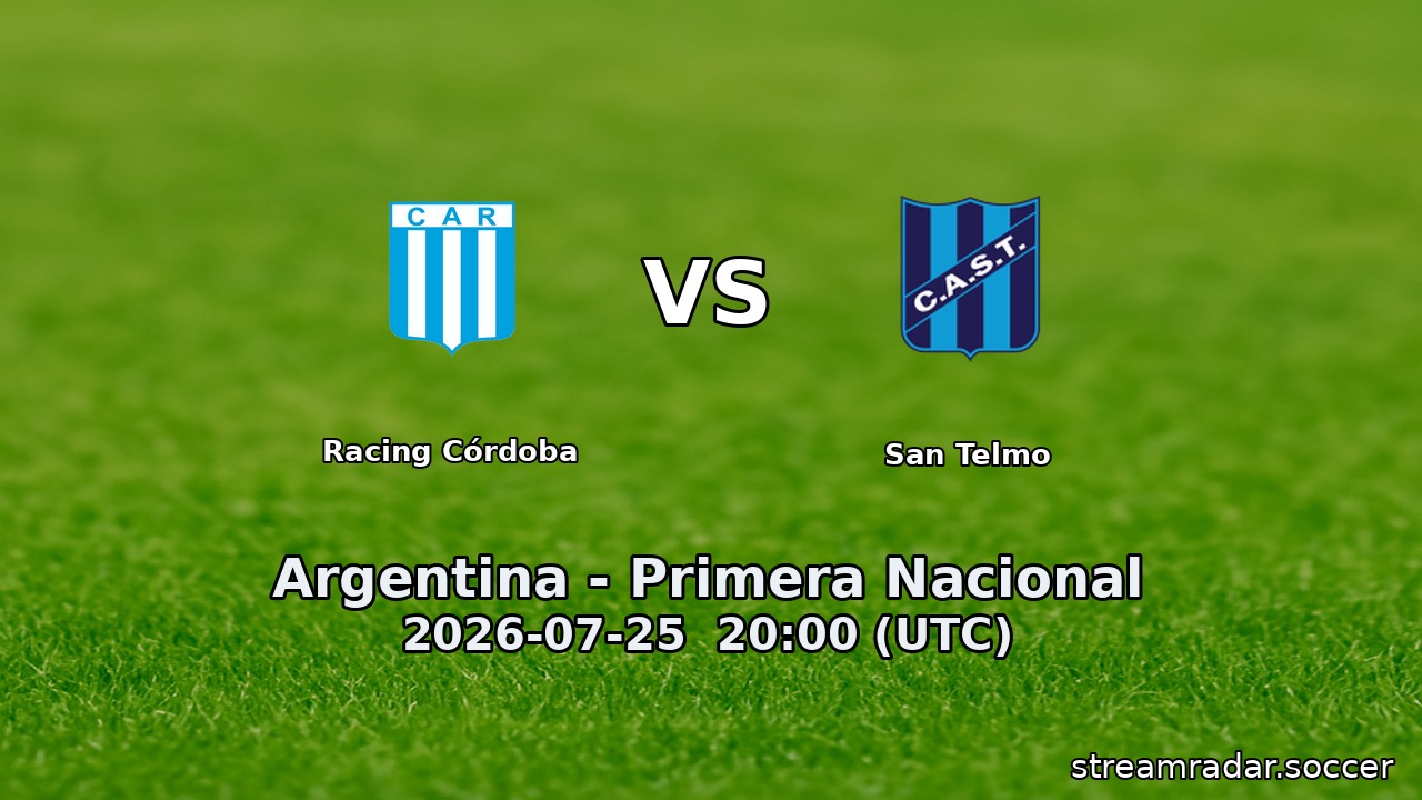 Racing Córdoba vs San Telmo