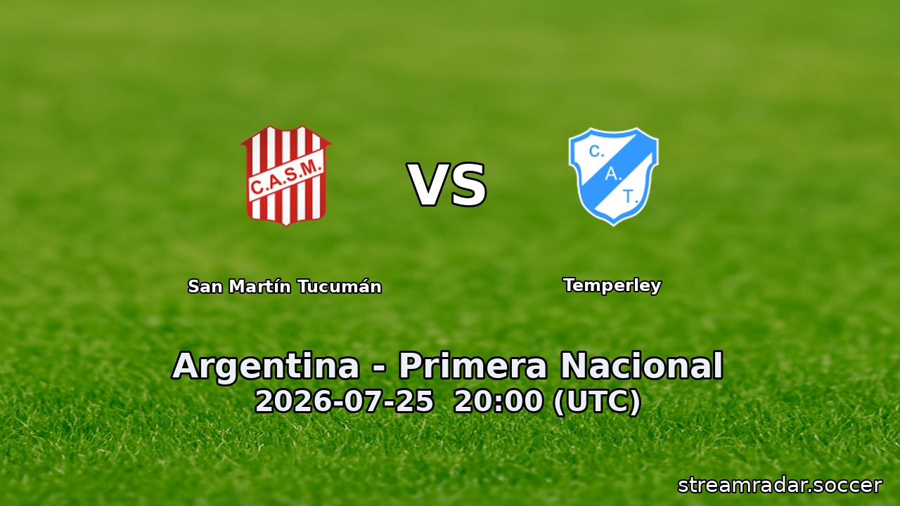 San Martín Tucumán vs Temperley