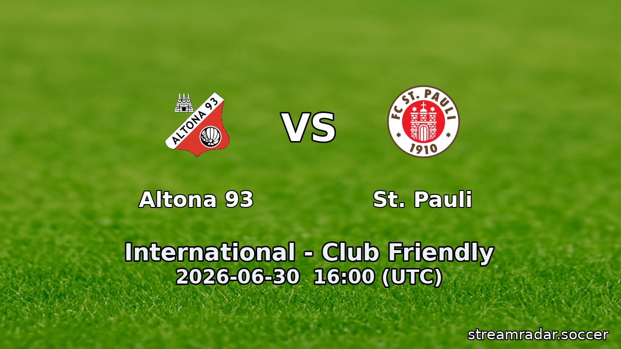 Altona 93 vs St. Pauli